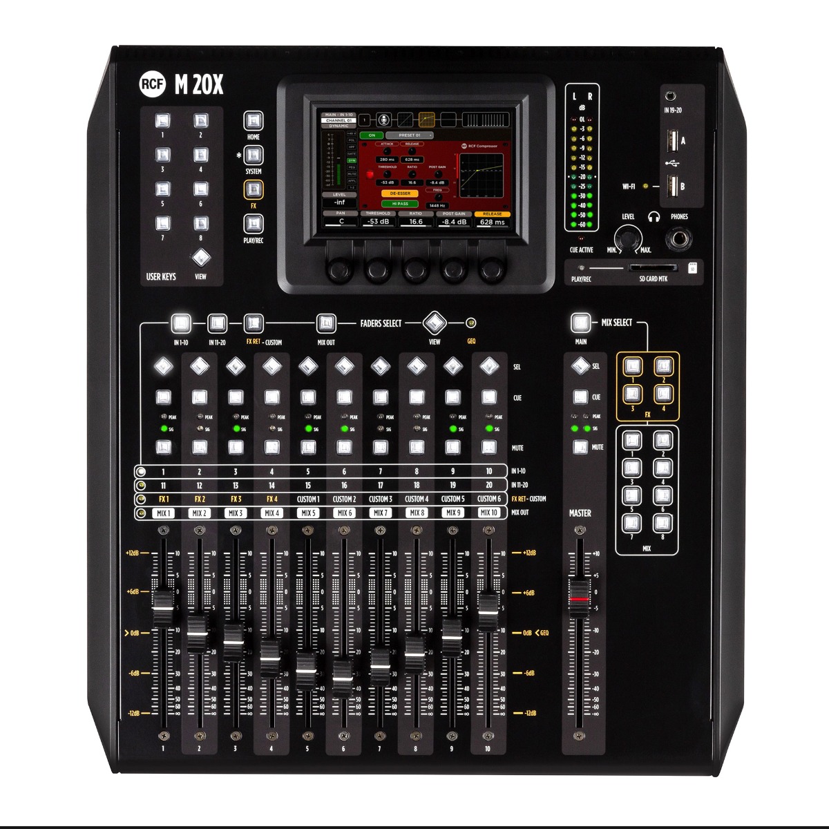 RCF M 20X - 20-Channel Desktop Digital Mixer
