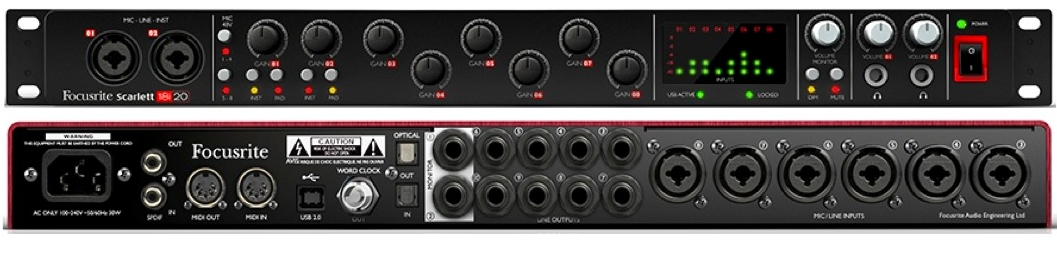 Focusrite Scarlett 18i20 USB Audio Interface With Mic Preamps