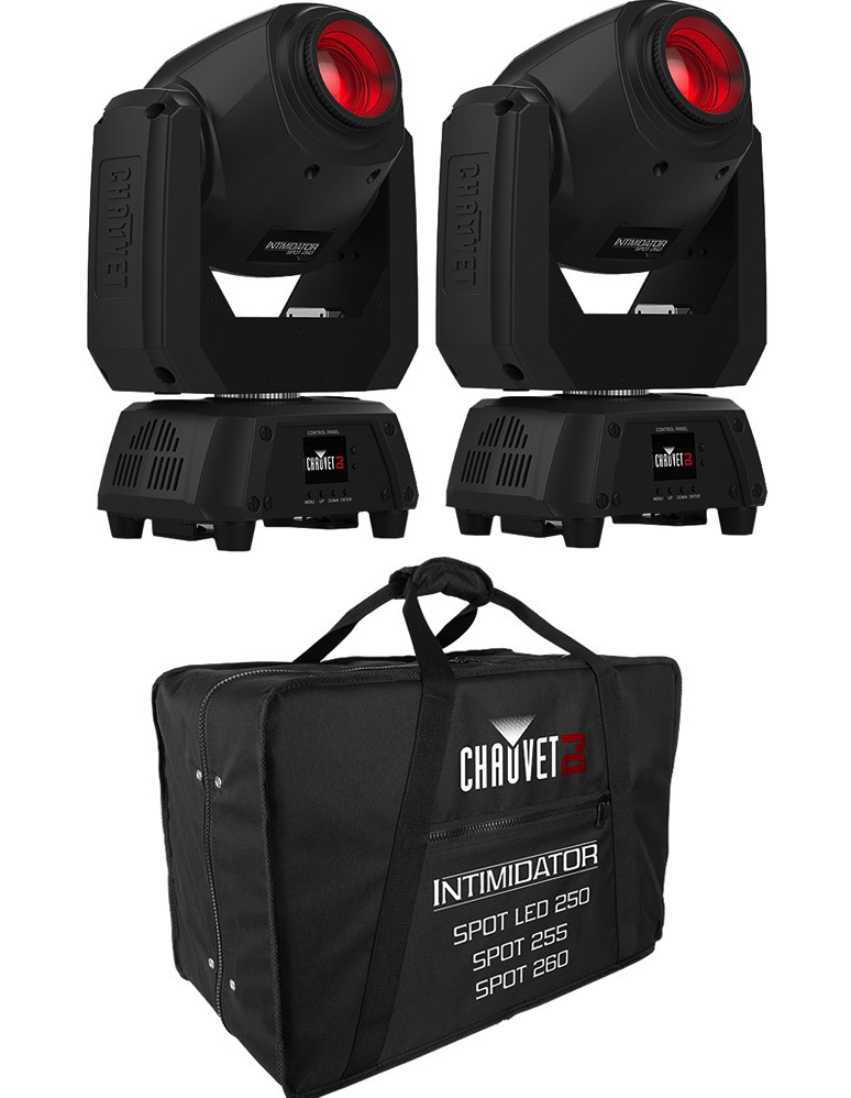 Chauvet Intimidator Spot 260 - Double Pack With Carry Case