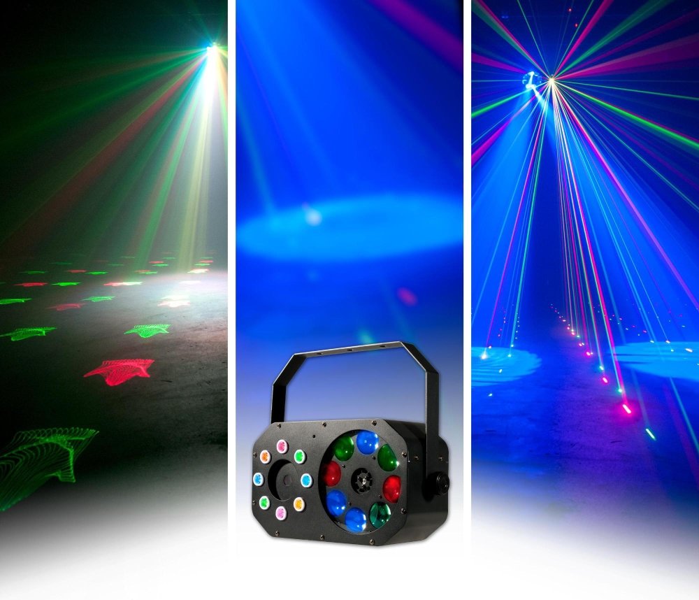 American DJ Stinger Gobo - Color Wash and Red/Green Lasers
