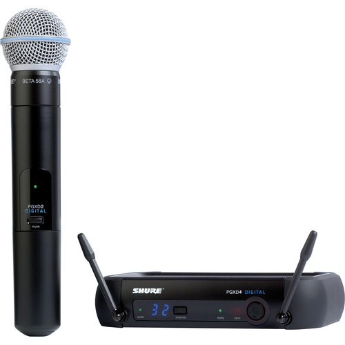Shure PGXD24/BETA58A Digital Wireless System with Beta 58A Microphone