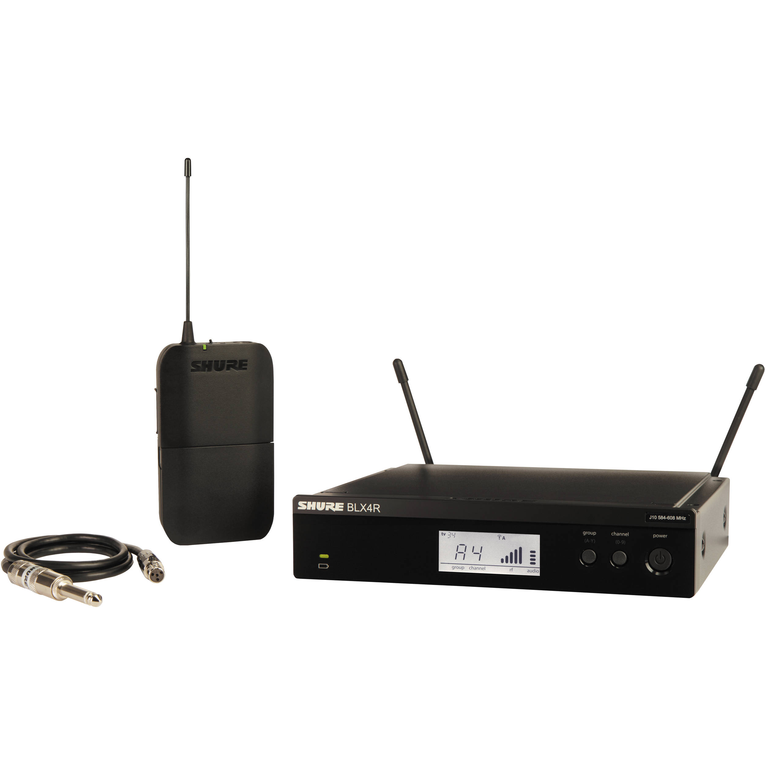Shure BLX14R - Bodypack Wireless System With WA302 Instrument Cable