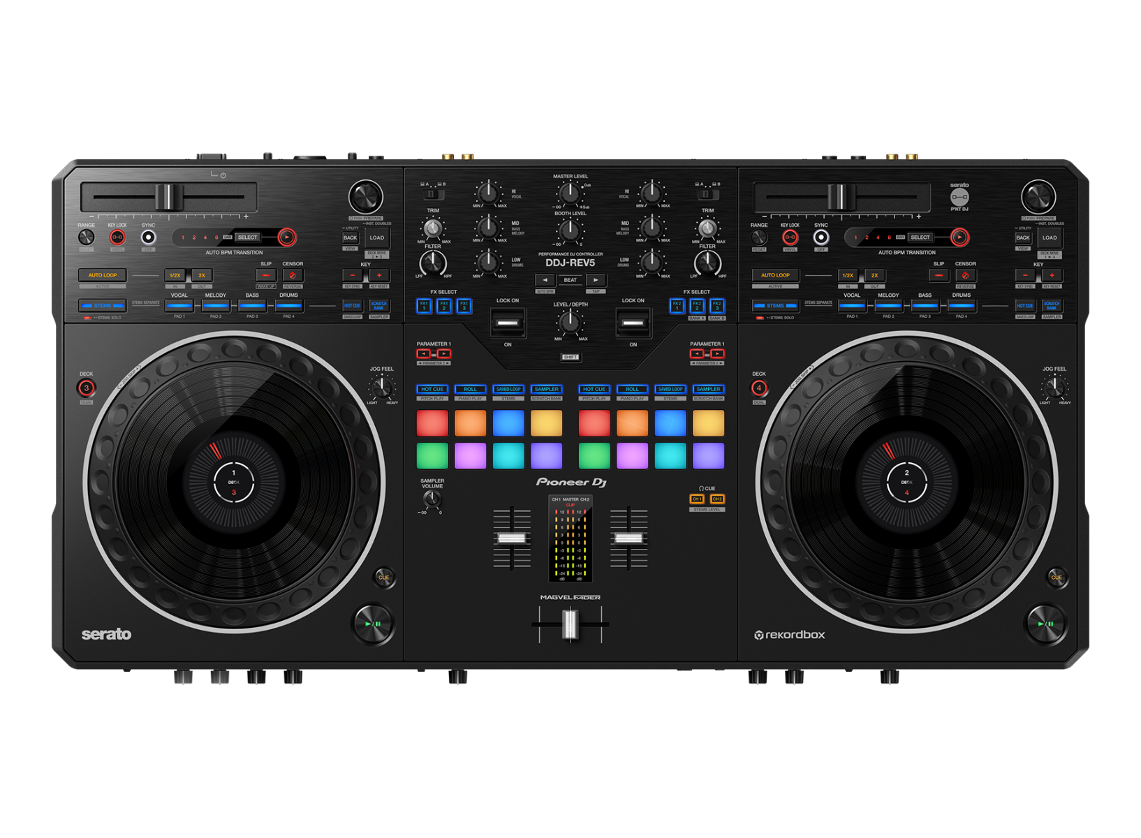 Pioneer DDJ-REV5 2-Channel Scratch-style DJ Controller for rekordbox & Serato