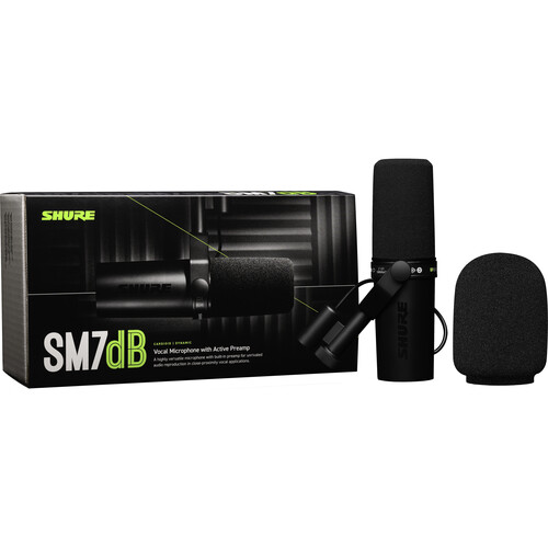Shure SM7DB - Dynamic Vocal Microphone With Built-in Preamp