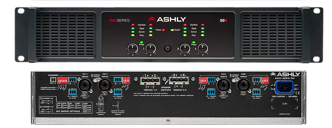 Ashly CA 504 - 4-Channel Power Amp