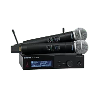 Shure SLXD24D+/B58 - Dual Digital Wireless System with 2x Beta 58A Capsule