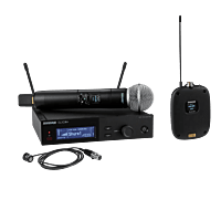 Shure SLXD124+/85M - Digital Wireless Combo System with SM58 and WL185m Lavalier Microphones