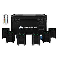 ADJ Element H6 Pak - 6 Pack Uplight System With Charging Case