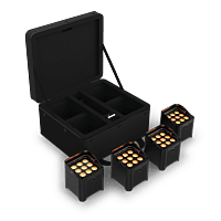 Chauvet DJ Freedom Par Q9 X4 - 4 Pack with Case