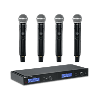 Shure SLXD4Q+ Quad Wireless System with SM58 Microphones