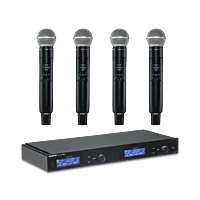 Shure SLXD4Q+ Quad Wireless System with SM58 Microphones