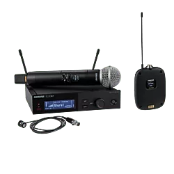 Shure SLXD124+/85M - Digital Wireless Combo System with SM58 and WL185m Lavalier Microphones