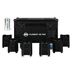 ADJ Element H6 Pak - 6 Pack Uplight System With Charging Case