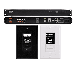 QSC MP-M40 Music/Paging Mixer With MP-MFC Controller