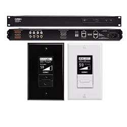 QSC MP-M40 Music/Paging Mixer With MP-MFC Controller