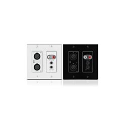 Attero Tech by QSC unD6IO - Dante Networked Audio Wall Plate