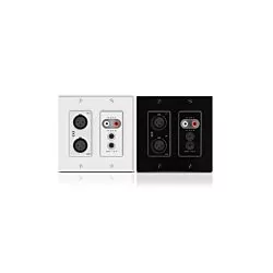 Attero Tech by QSC unD6IO - Dante Networked Audio Wall Plate