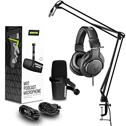 Shure MV7 -Podcast Microphone Bundle