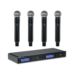 Shure SLXD4Q+ Quad Wireless System with SM58 Microphones