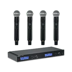Shure SLXD4Q+ Quad Wireless System with SM58 Microphones