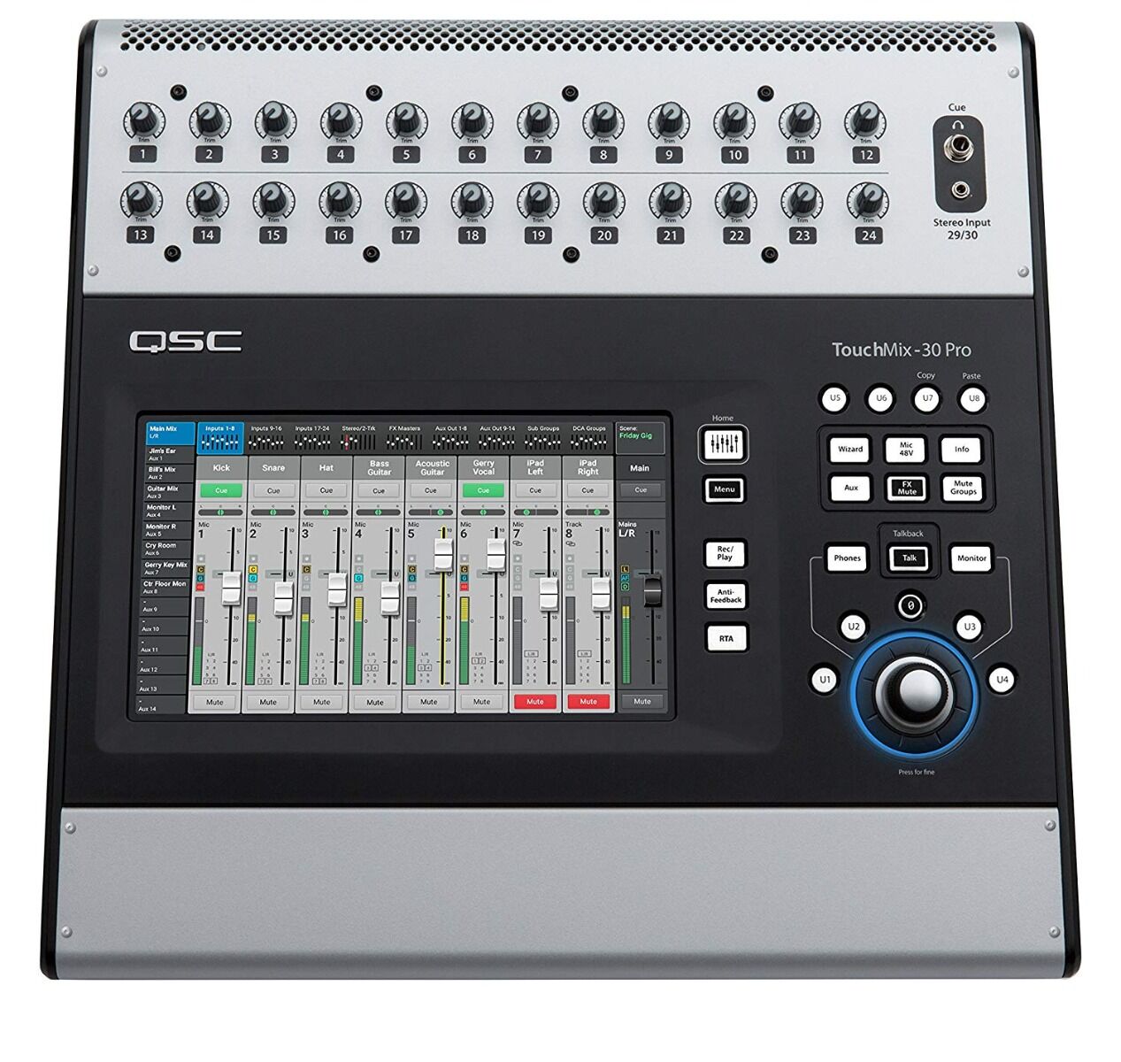 QSC TouchMix-30 Proは、32入力のデジタルミキサー QSC TouchMix-30 Pro - 32 Input Digital Mixer | RK Audio