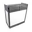 ProX XF-VISTABLMK2 - VISTA DJ Booth Facade Table Station with White and Black Scrim kit