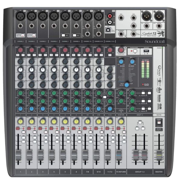 Soundcraft Signature 12 MTK - 12-Channel  Multi-Track Mixer