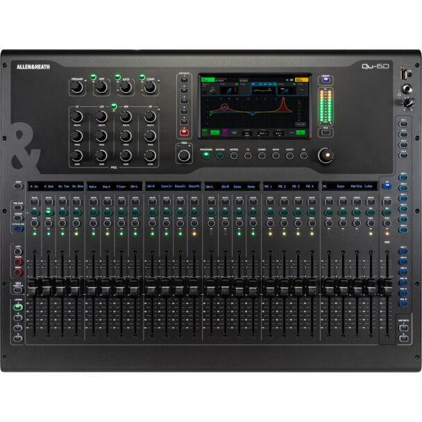 Allen & Heath Qu-6D - Compact 38in/24out 96kHz Digital Mixer with Dante