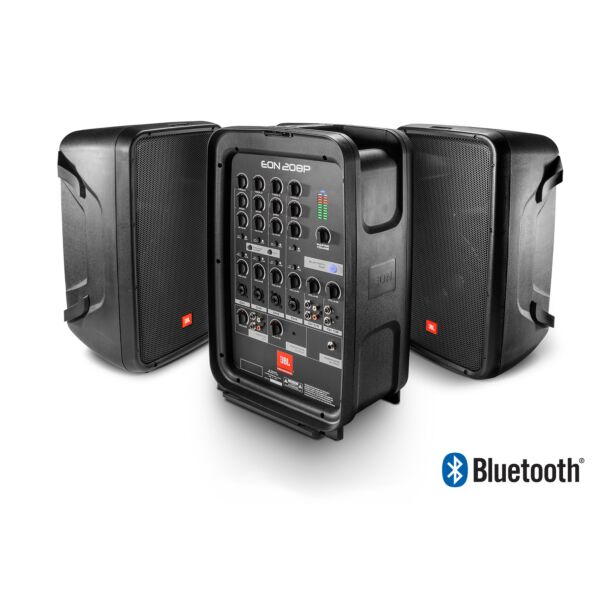 JBL EON208P -8" 2-Way PA with Powered 8-Channel Mixer and Bluetooth