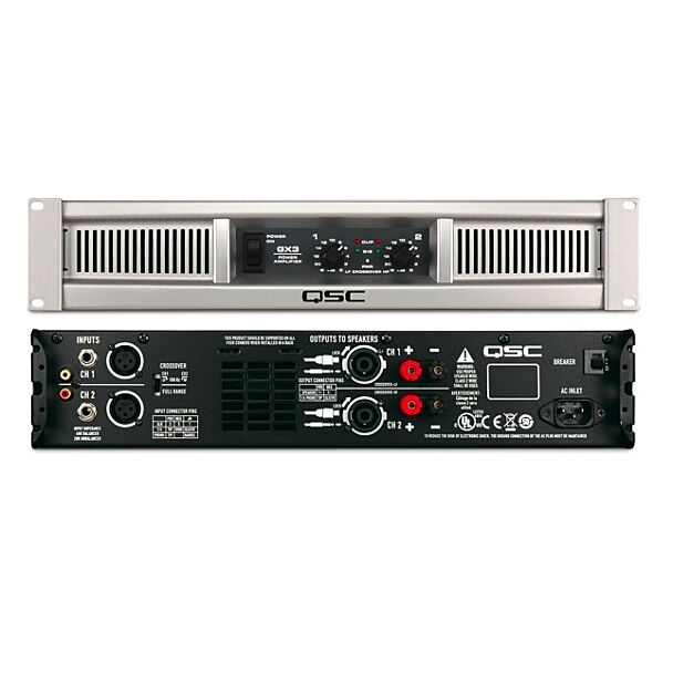QSC GX3 300W GX-Series Professional Power Amplifier