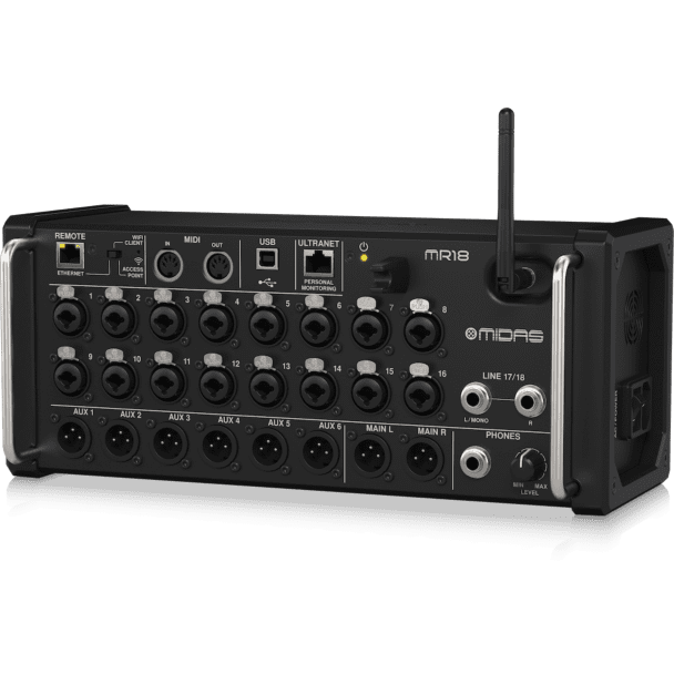 Midas MR18 - 18-Input Digital Mixer for iPad/Android Tablets