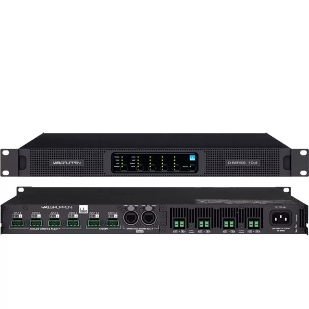 Lab.Gruppen D 10:4L - 1000W 4 -Channels, Lake DSP & Dante Networking