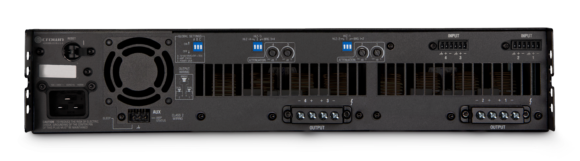 Crown DCi4|1250 - 1250W 4-Channel DriveCore Install Analog Amplifier