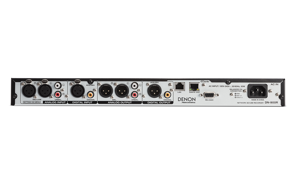 Denon DN-900R - Network SD/USB Audio Recorder