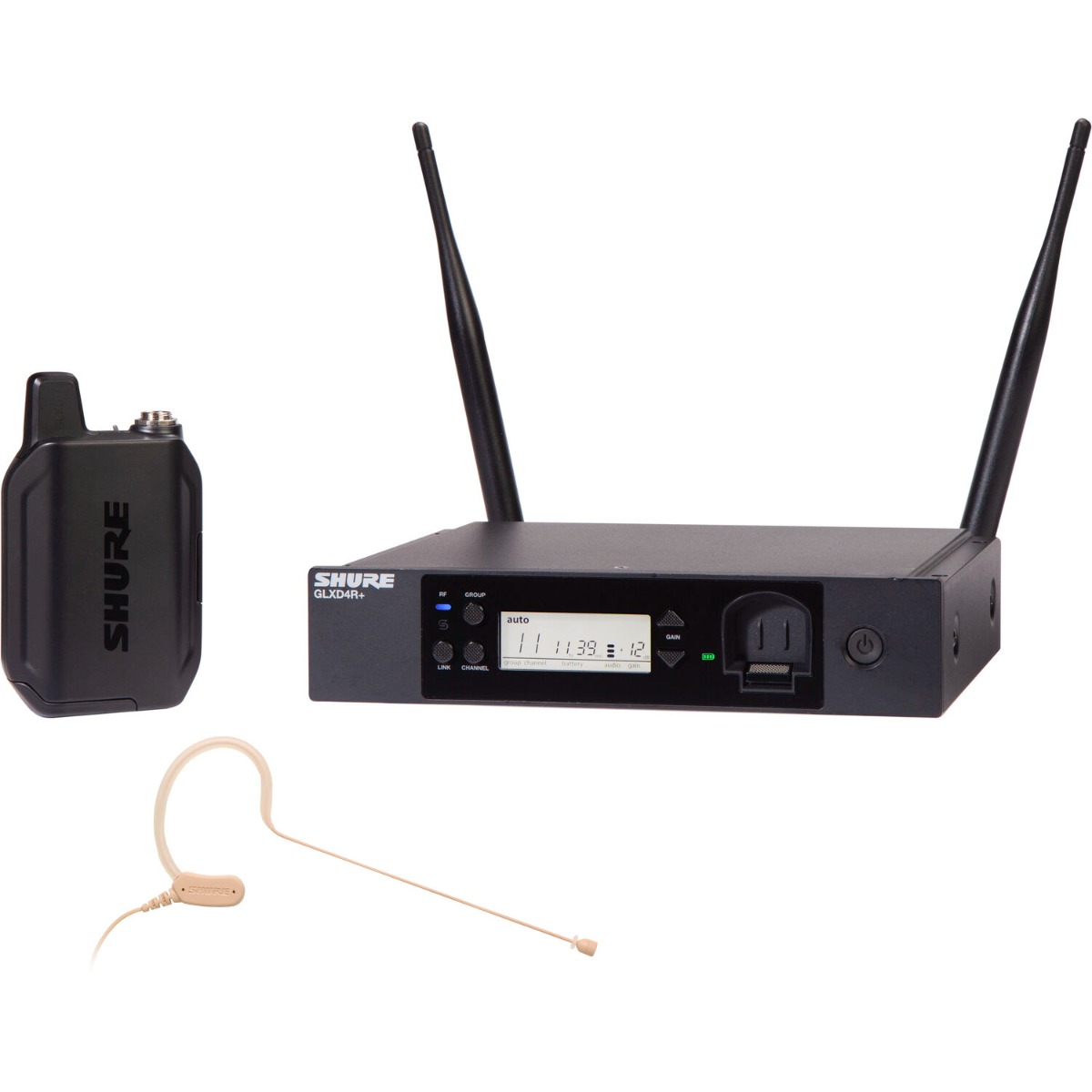 Shure GLXD14R+/MX53 - Digital Wireless Rack System with MX153 Headset Microphone