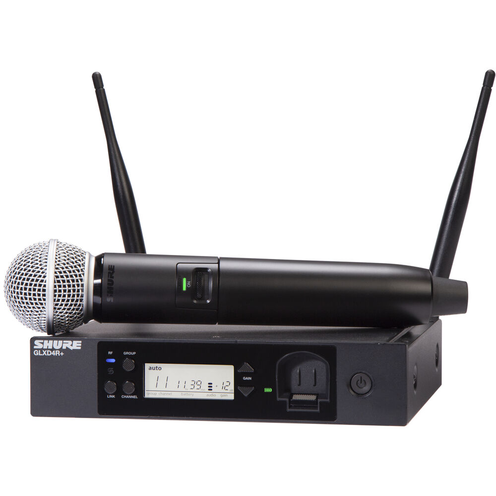 Shure GLXD24R+/SM58 - Digital Wireless Handheld System 
