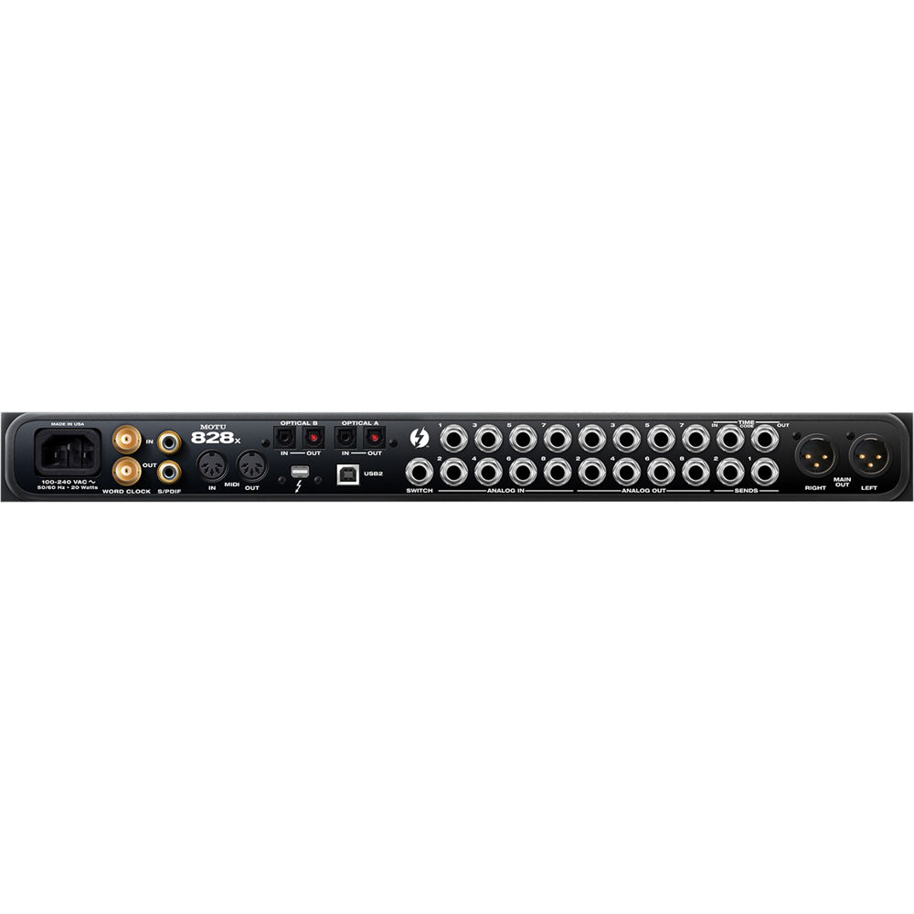 MOTU 828x - 28x30 Thunderbolt Audio Interface