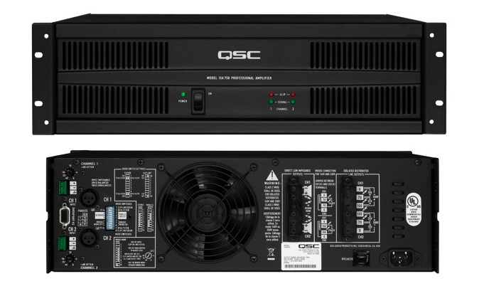 QSC ISA 300Ti 185W 70V ISA Series Stereo Power Amplifier