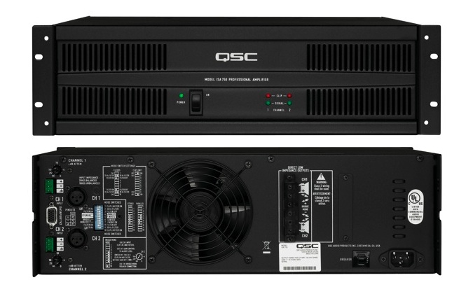 QSC ISA 1350 800W ISA Series Stereo Power Amplifier
