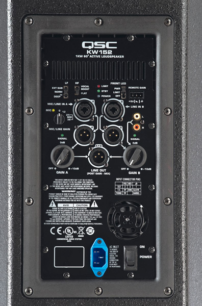 QSC KW152 1000 Watt 15 Inch 2-Way Active Loudspeaker