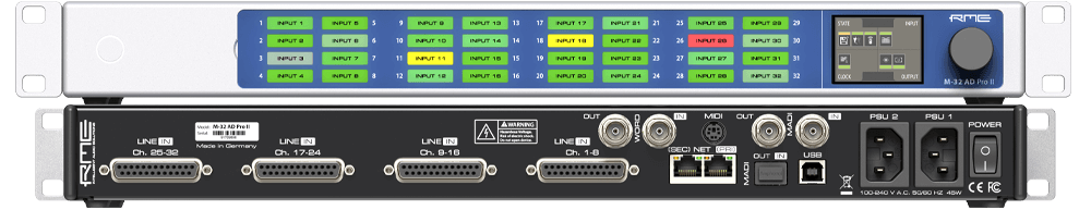 RME M-32 AD Pro II -32-Channel AD Converter 