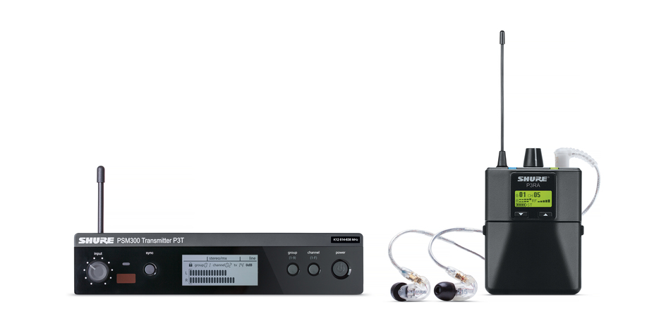 Shure P3TRA215CL - Wireless In-ear Monitor System 