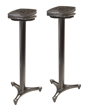 Ultimate Support MS-100B - Column Studio Monitor Stand (Pair)
