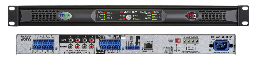 Ashly mXa-1502 - 12x4 Digital Processor Amplifier 