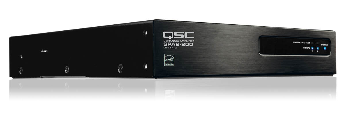QSC SPA2-200 200W 2-Channel EnergyStar Power Amplifier