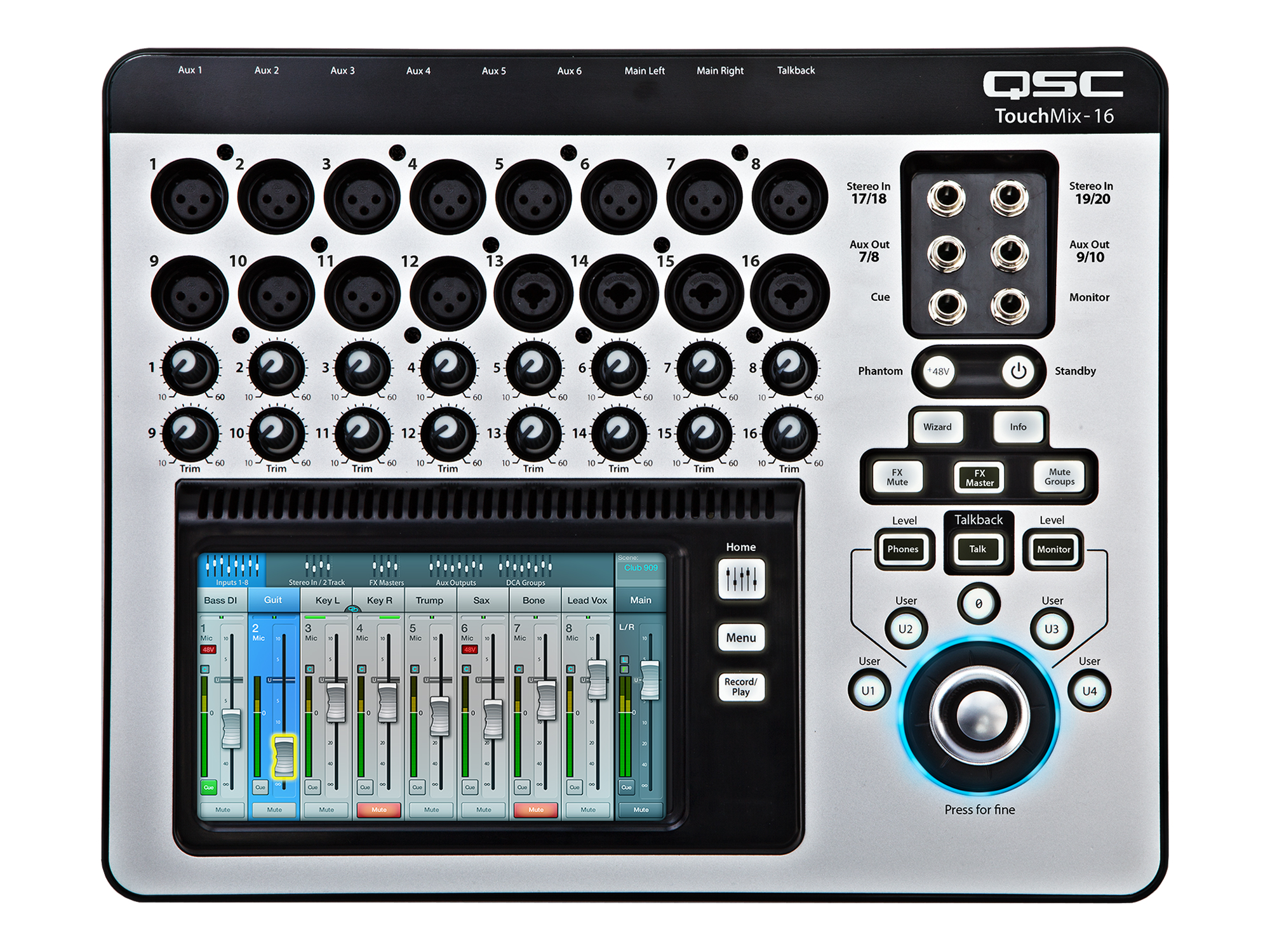 QSC TouchMix-16 - 16-Channel Touch Screen Compact Digital Mixer
