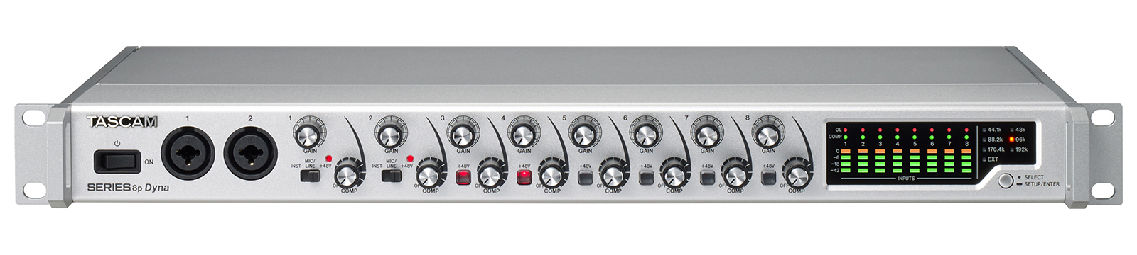 Tascam SERIES 8p Dyna - 8 channel mic preamplifier with analog compressor