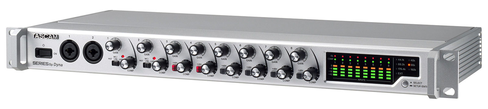 Tascam SERIES 8p Dyna - 8 channel mic preamplifier with analog compressor