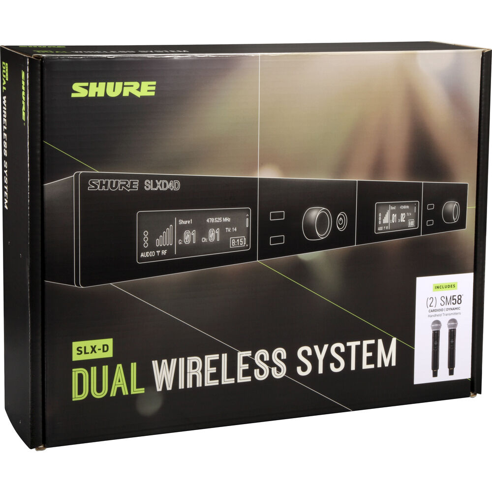 Shure SLXD24D/SM58 - Dual Wireless Handheld System