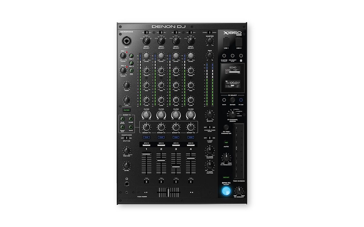 Denon DJ X1850 PRIME - Professional 4-Channel DJ Club Mixer